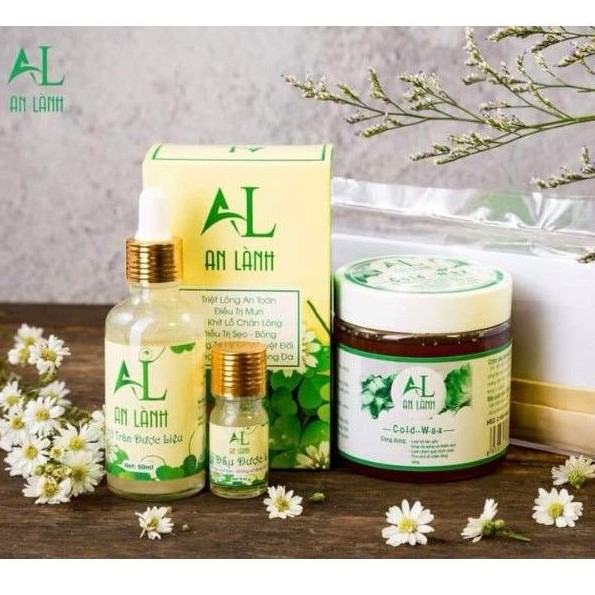 [CHÍNH HÃNG ] Combo wax triệt lông An Lành và mỡ trăn(Tặng 50 tờ giấy và 2 que wax)