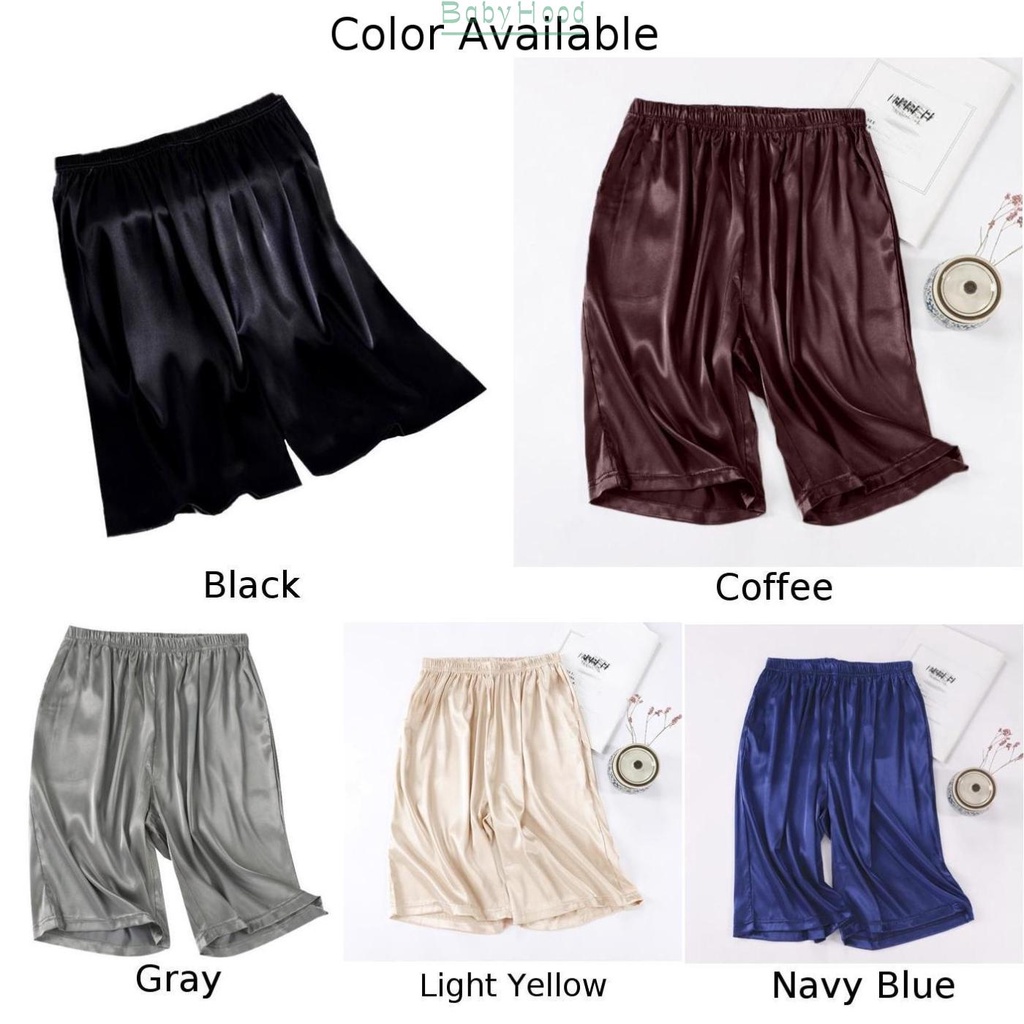 Quần ngắn vải lụa satin thoải mái cho nam