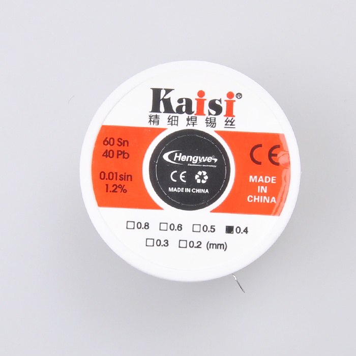Cuộn Dây Hàn Kaisi 0.3/0.4/0.5/0.6mm 1.2% Sn60 / Pb40