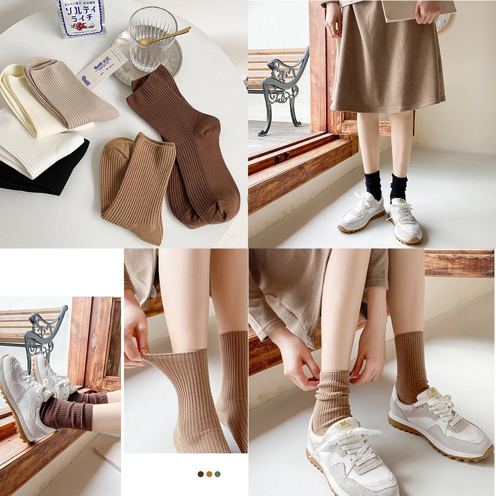 SET 3 ĐÔI TẤT VỚ CAO CỔ PHONG CÁCH HÀN QUỐC