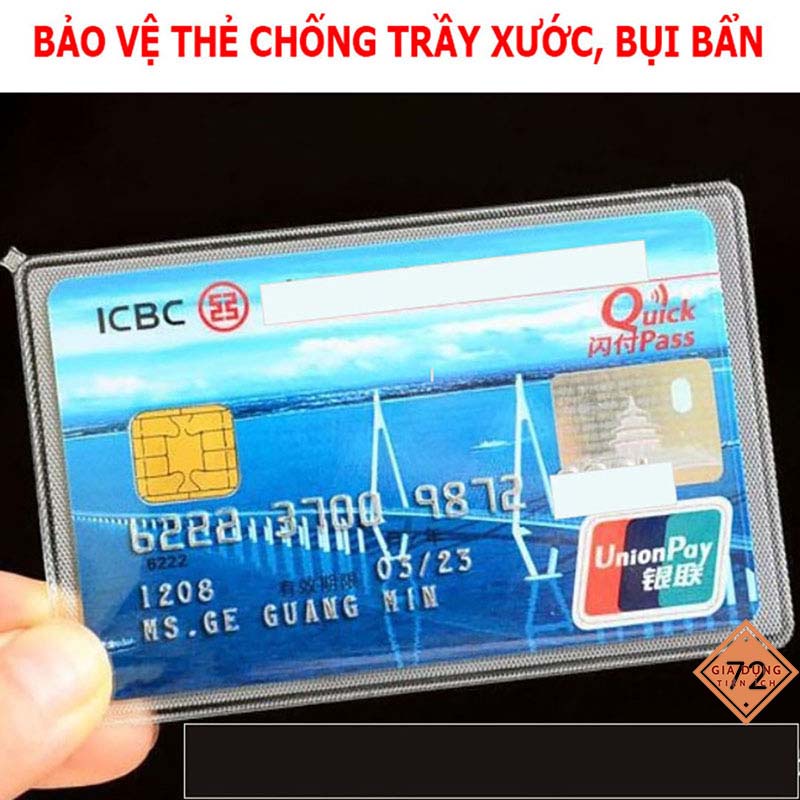 Túi Đựng Thẻ Card Bao Trong Suốt Để Chứng Minh Thư, Bằng Lái Xe [TÚI ĐỰNG THẺ]