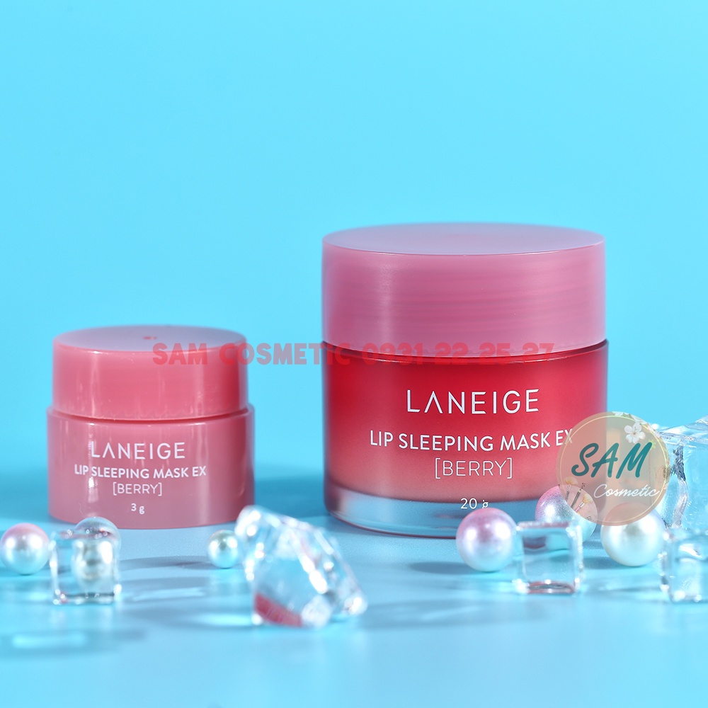 [BẢN EX 2021] Mặt Nạ Ngủ Môi Laneige EX Lip Sleeping Mask Berry 20g