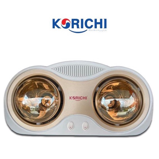 Đèn sưởi nhà tắm Korichi-KRC 2802 hàng xịn loại 1, không chói mắt,  nhựa sáng bóng chống chảy ( 2 bóng)