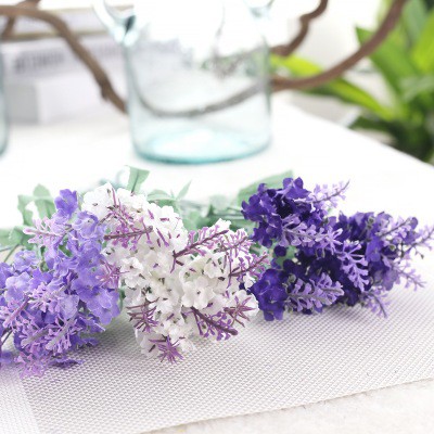 Hoa giả cành hoa Lavender phong cách Pháp