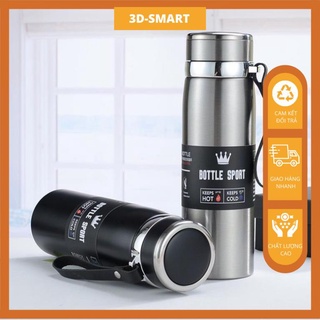 Bình Giữ Nhiệt Inox Bottle Sport 1000ML INOX Có Dây Xách