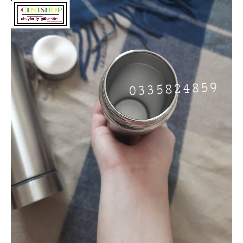 Bình Inox Giữ Nhiệt Nóng Lạnh Nhật Bãi TRƠN 250ml _CINISHOP