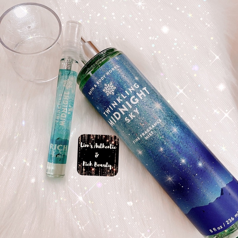 TWINKLING MIDNIGHT SKY - Xịt Thơm Toàn Thân Body Mist Bath &amp; Body Works Usa