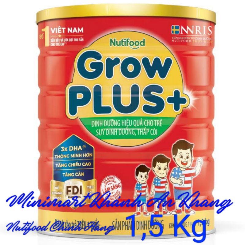 Sữa bột Grow Plus Đỏ 1,5Kg