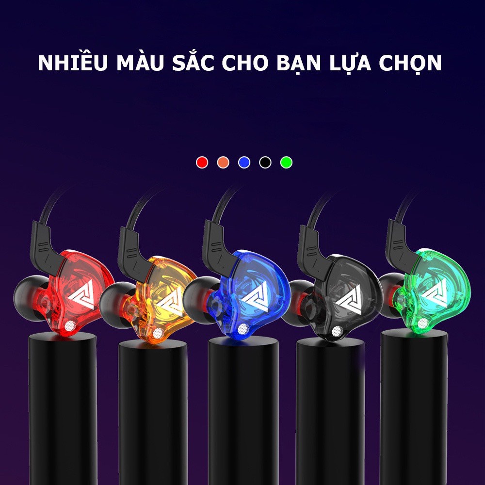 Tai Nghe Gaming/Chơi Game QKZ AK6, AK2 pro, SK8 pro Nhét Tai Có Dây In Ear Có Mic Chống Ồn Cho Điện Thoại và PC