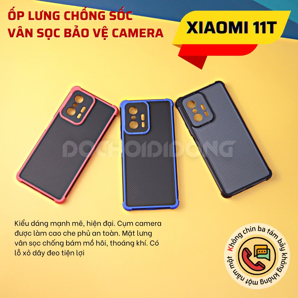 Ốp lưng Xiaomi Mi 11T vân sọc bảo vệ camera