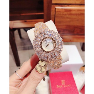 Đồng Hồ Nữ Royal Crown 5711 Dây Đá Hồng