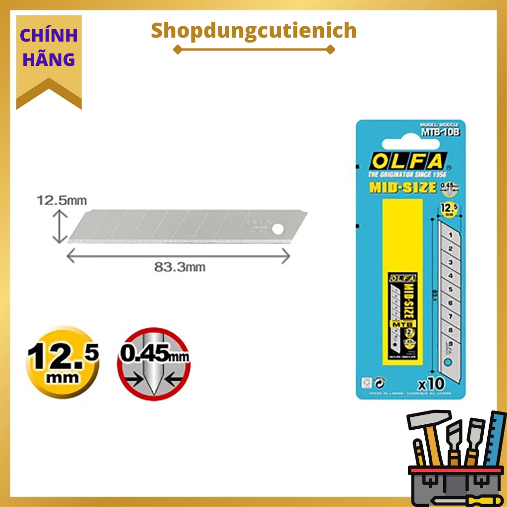 Dao Rọc ,Cắt Bao Bì, Nhựa OLFA  MT1 Và Lưỡi Dao MTB-10B