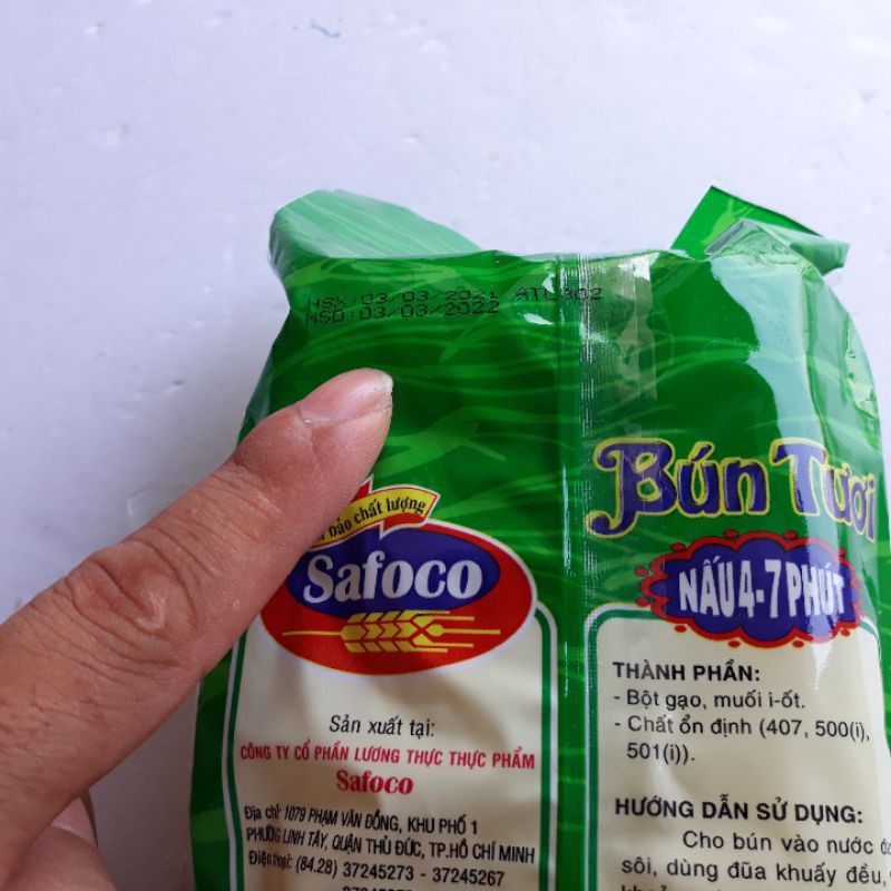 Bún tươi Safoco 300g nấu 4 - 7 phút Gò Vấp TPHCM