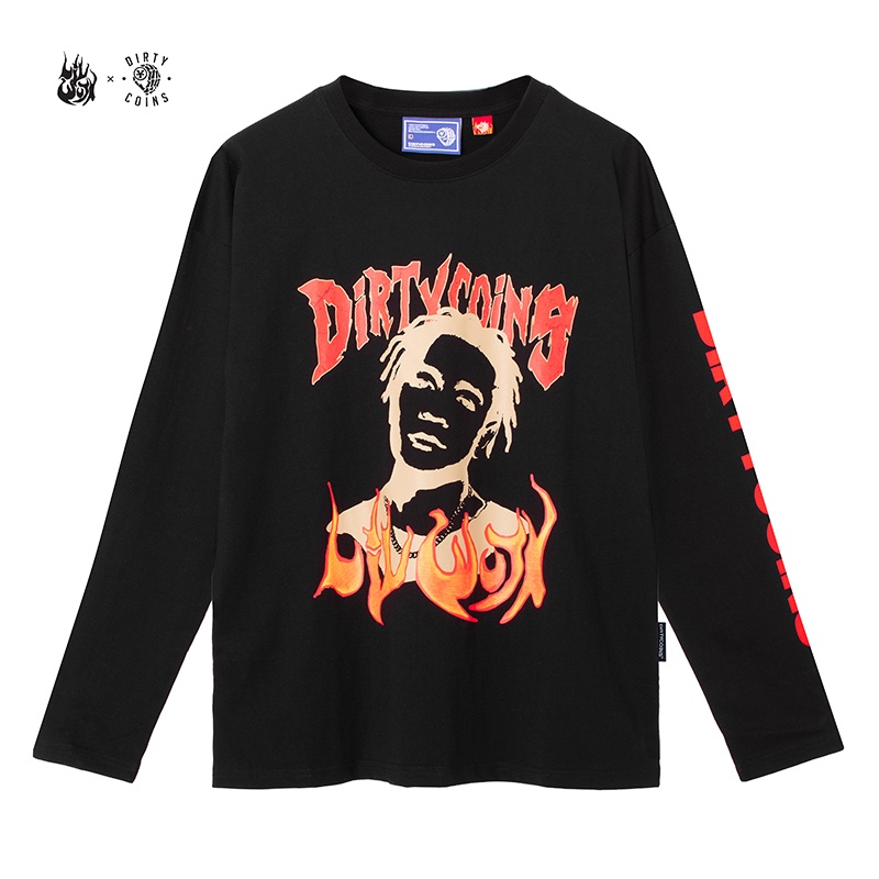 Áo thun DirtyCoins x LilWuyn Print L/S T-Shirt - Black