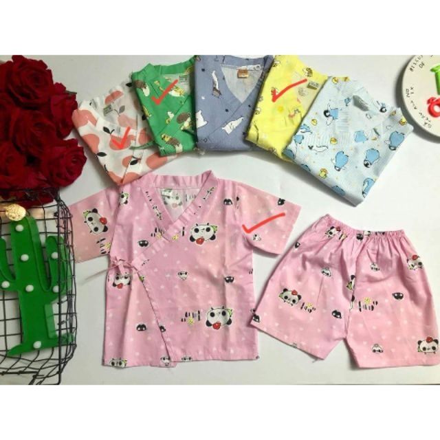 Bộ bé trai bé gái cộc tay pijama/ bộ mặc ngủ cho bé