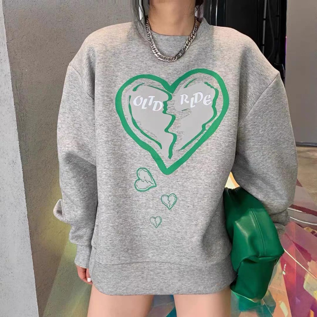 ÁO HOODIE HOẠ TIẾT TIM (A2195)