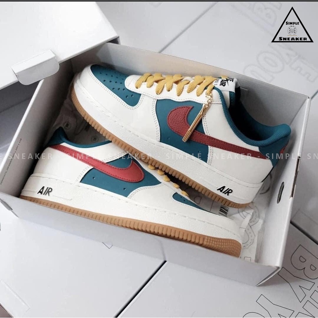 Giày Nike Air Force 1 Gucci Chính Hãng 💙SIMPLE SNEAKER💙 Nike AF1 Custom By You Giày Thể Thao Nike Nam Nữ Auth Fullbox