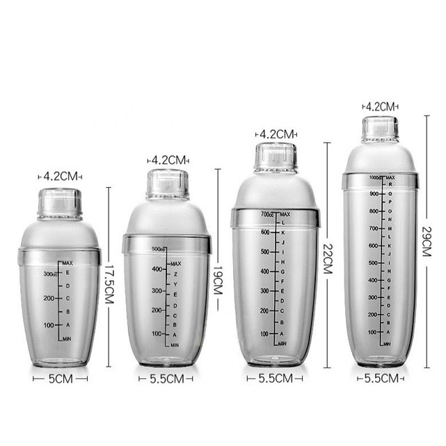 Bình lắc Shaker nhựa 700ml