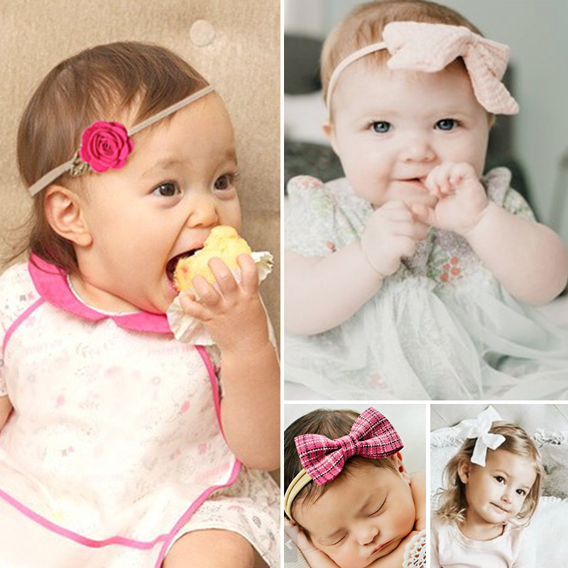 Soffny Băng đô  chất liệu mềm co giãn dễ thương cho bé gái thích hợp làm đạo cụ chụp ảnh