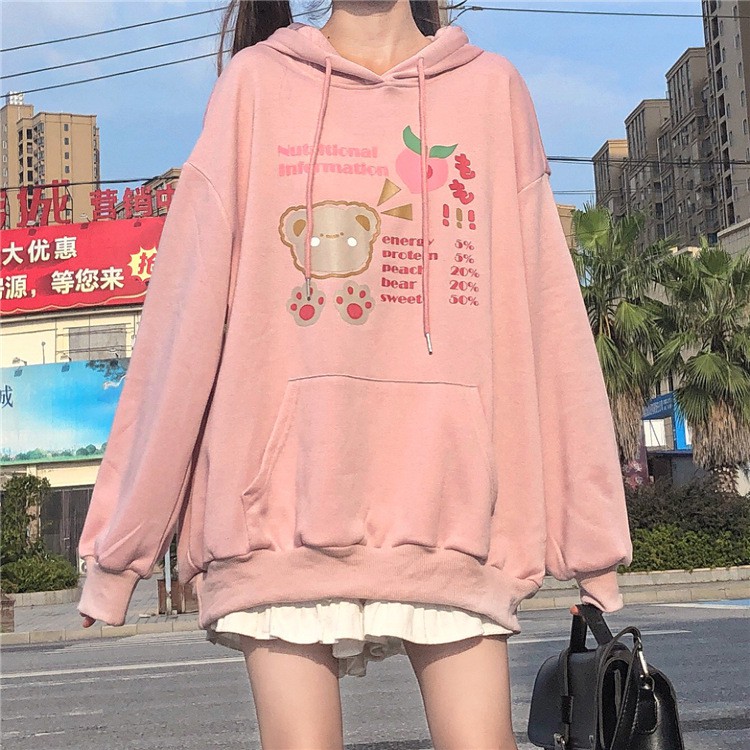 (Chất dày đẹp) Áo Hoodie tai thỏ dễ thương