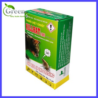 Thuốc Diệt Chuột KILLRAT (KILL RAT) Không Cần Trộn Thức Ăn - 1 hộp 2 gói x 40gam/gói