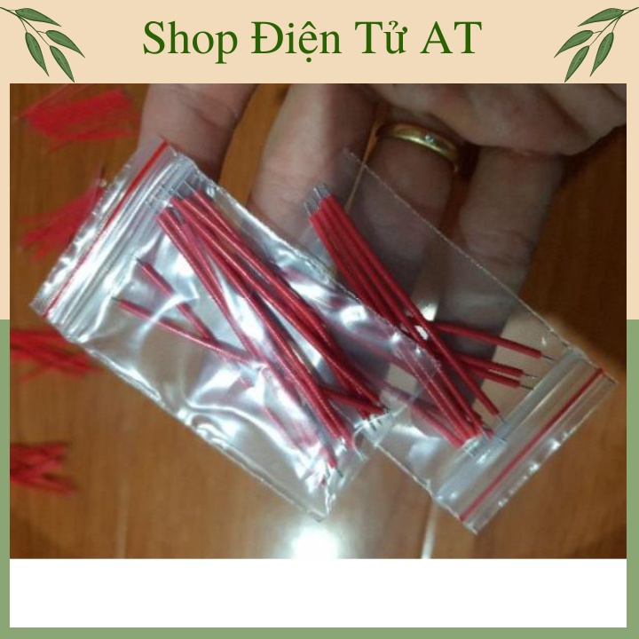 10 Dây Điện Mạch Có Thiếc 2 Đầu AWG28 0.3MM 6CM