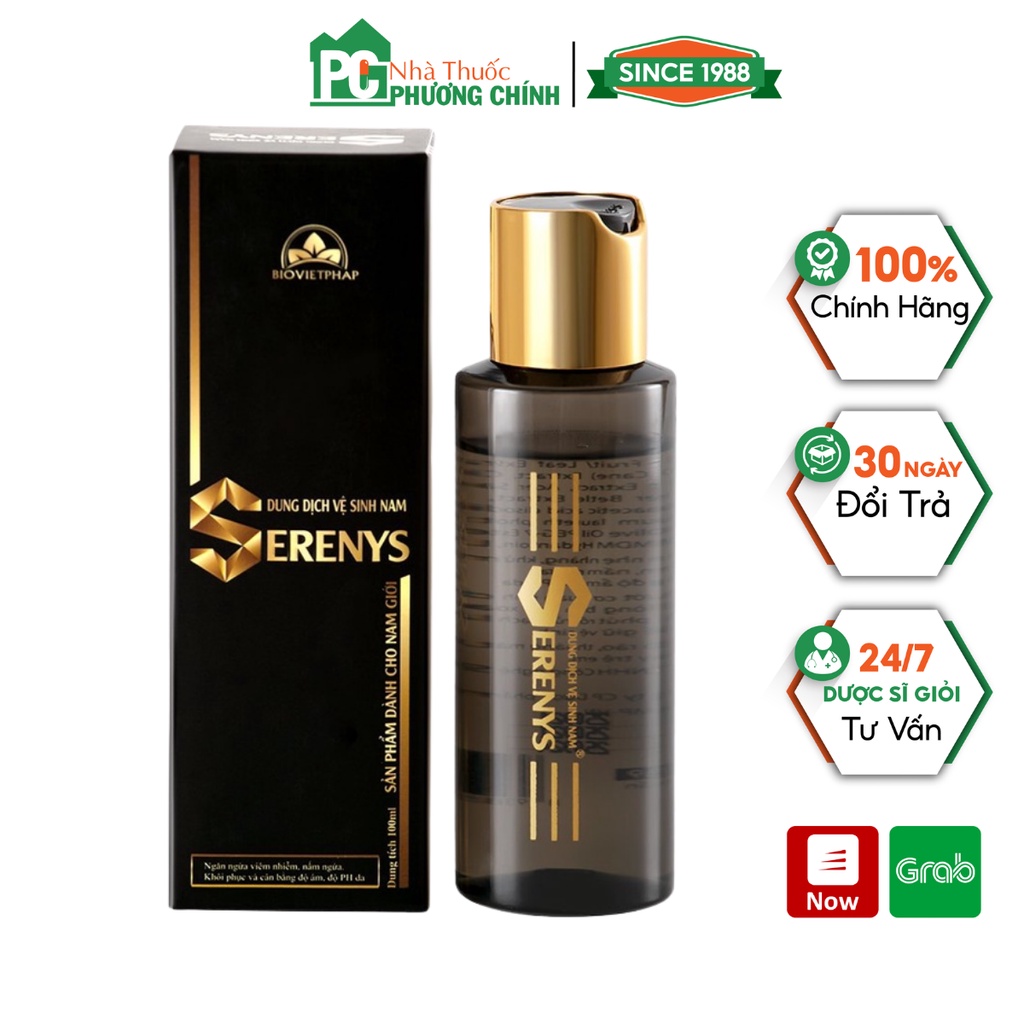 Dung Dịch Vệ Sinh Nam Serenys Classic Giúp Khử Mùi, Ngăn Ngừa Viêm Nhiễm Vùng Kín Cho Nam Giới Lọ 100ml