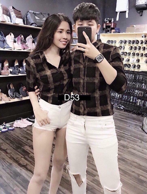 Áo sơ mi lụa cặp
