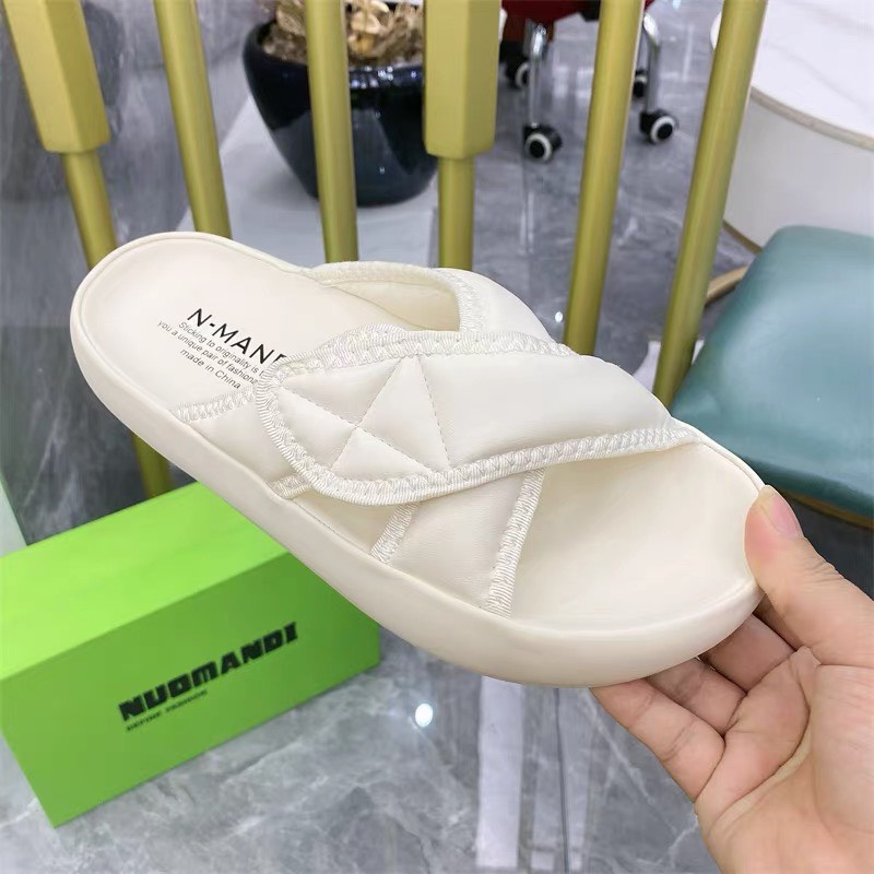 Dép Nữ Quai Ngang Chéo Bánh Mì Cao 3cm QC Cao Cấp TRINH LÊ SHOP GIÀY DÉP TL0282