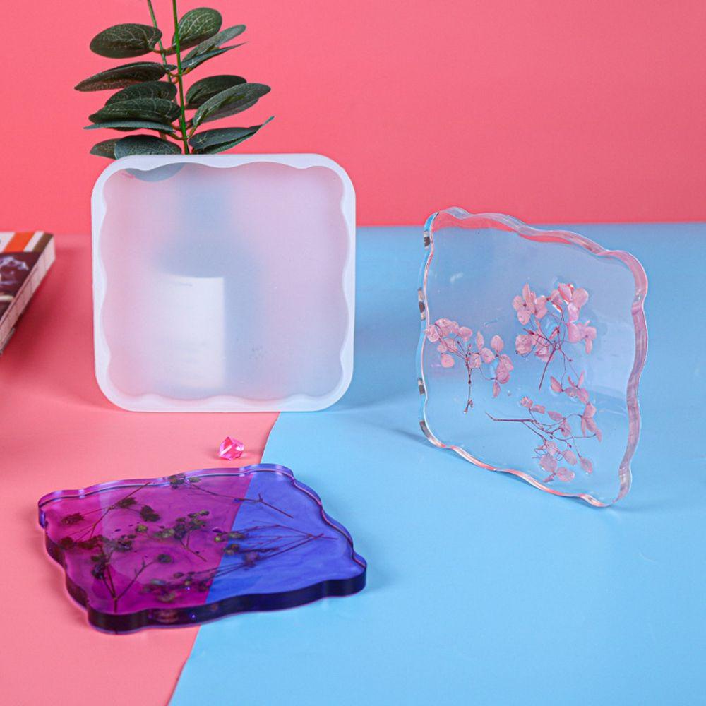 Khuôn Silicone Làm Đế Lót Ly Hình Vuông 12cm