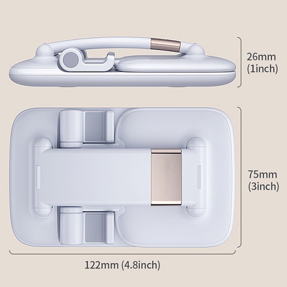 Giá đỡ điện thoại để bàn, giá đỡ máy tính bảng GD001. Làm bằng nhựa chất lượng cao, Có thể gấp gọn điều chỉnh được