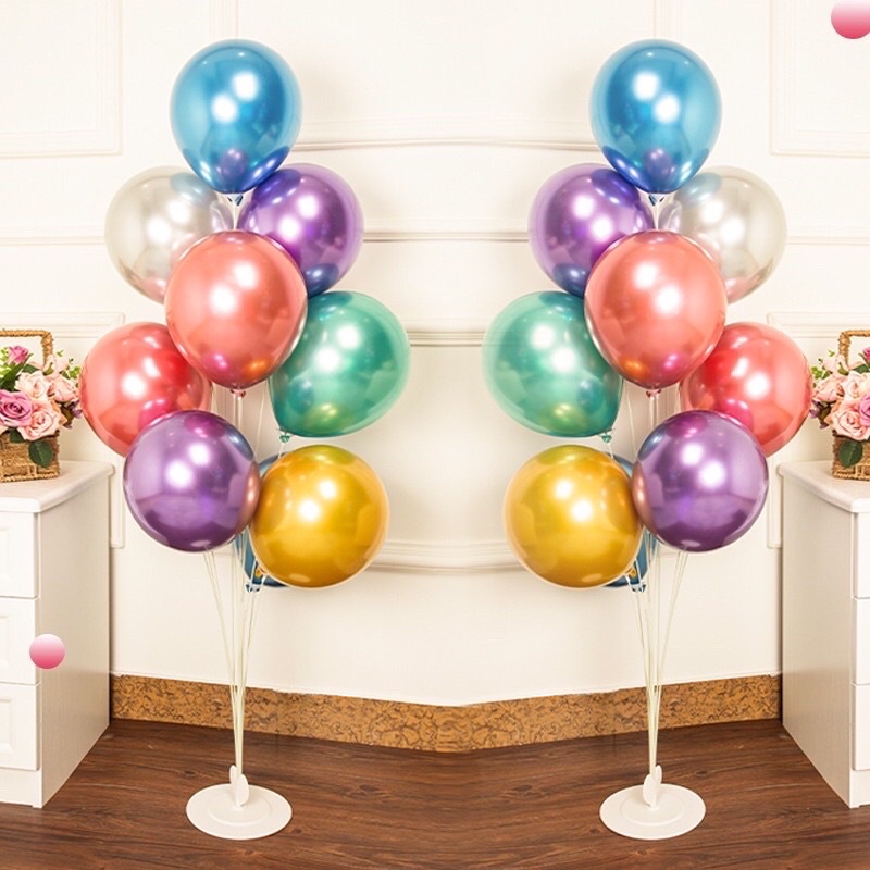 Trụ MiKa 11 nhánhcao 100cm gắn bóng bay trang trí sự kiện sinh Nhật