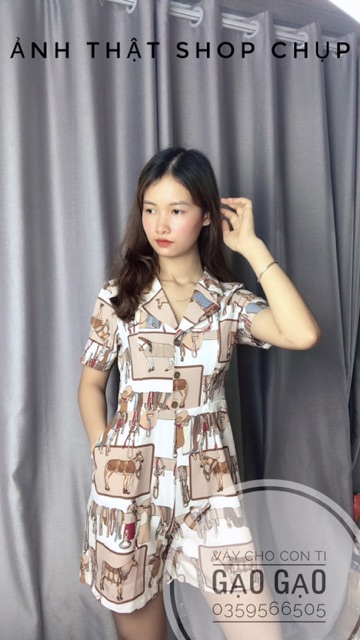 ẢNH THẬT ❤️Jumsuit khoá mở cho con ti