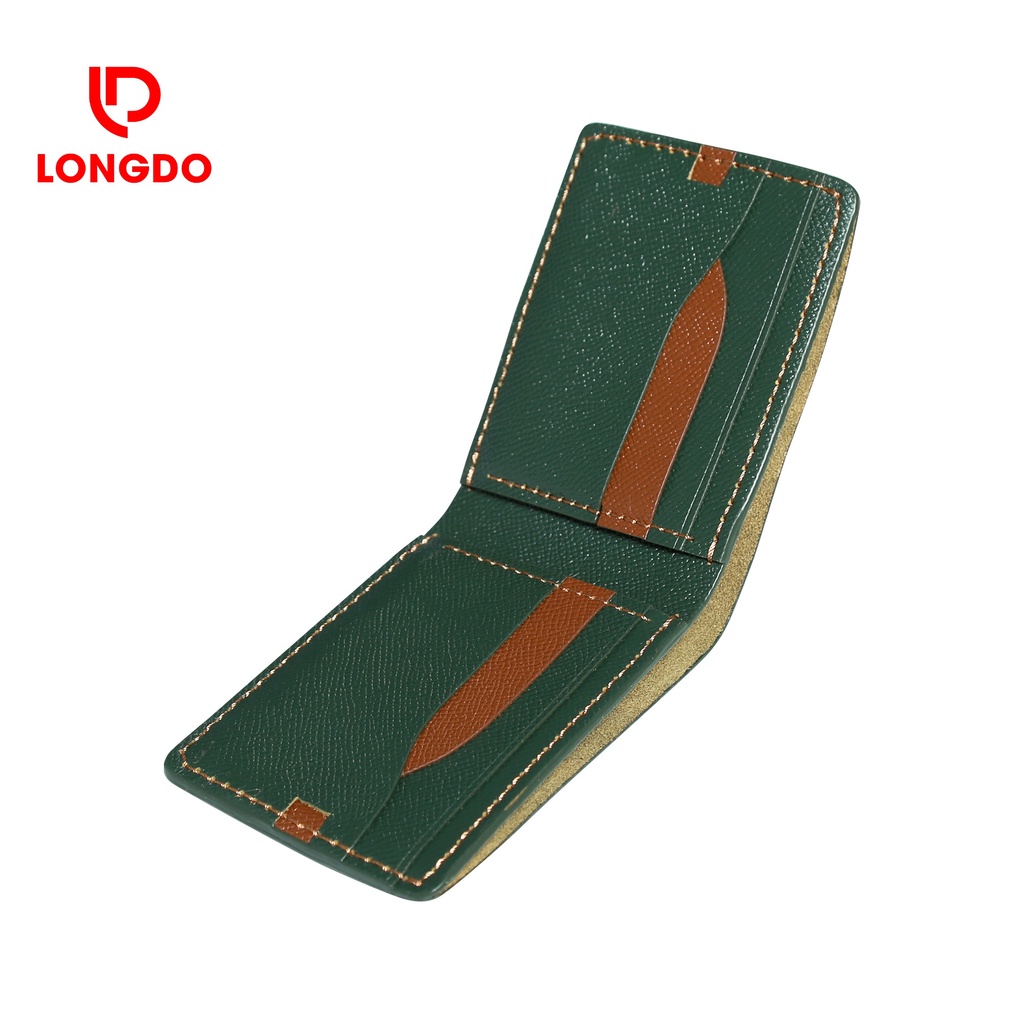 Ví nam mini giá rẻ - Cam kết 100% da bò thật - Bảo hành 5 năm - Thương hiệu uy tín Longdo Leather - B05