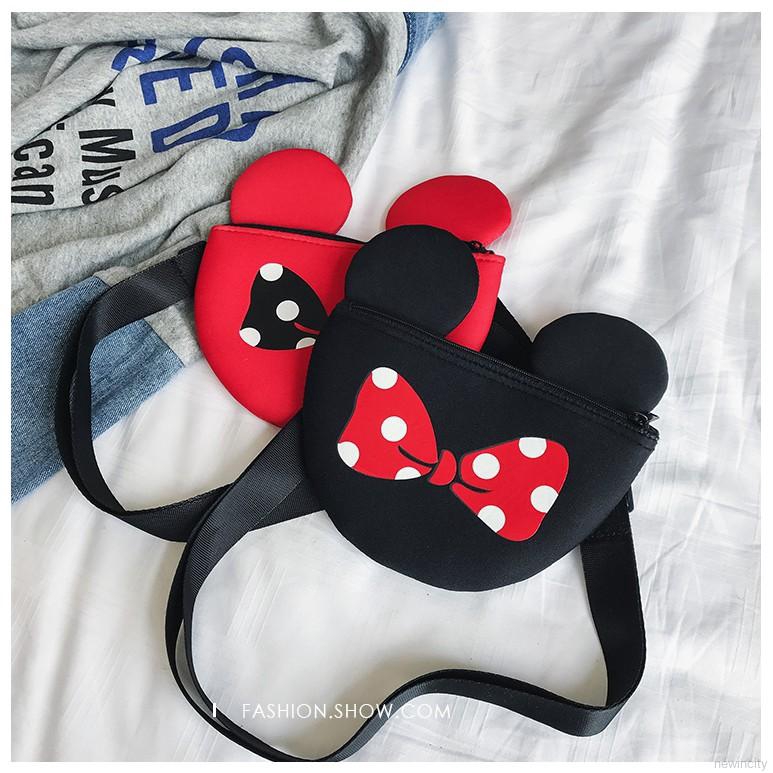 Túi đeo chéo chuột Mickey dễ thương cho bé gái
