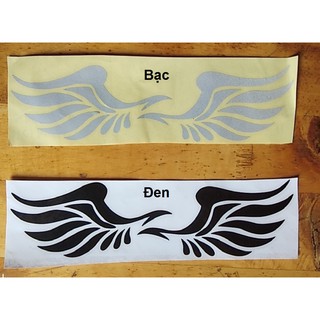 Decal dán kính chiếu hậu hình đôi cánh