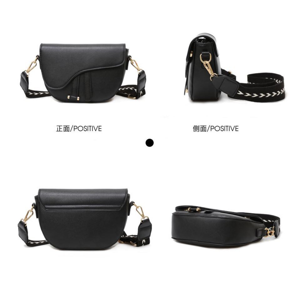 [Mã WAMT2405 giảm 10K đơn 0K] Túi xách nữ, túi đeo chéo hình yên ngựa thời trang cá tính dây đeo bản to DC10 | BigBuy360 - bigbuy360.vn