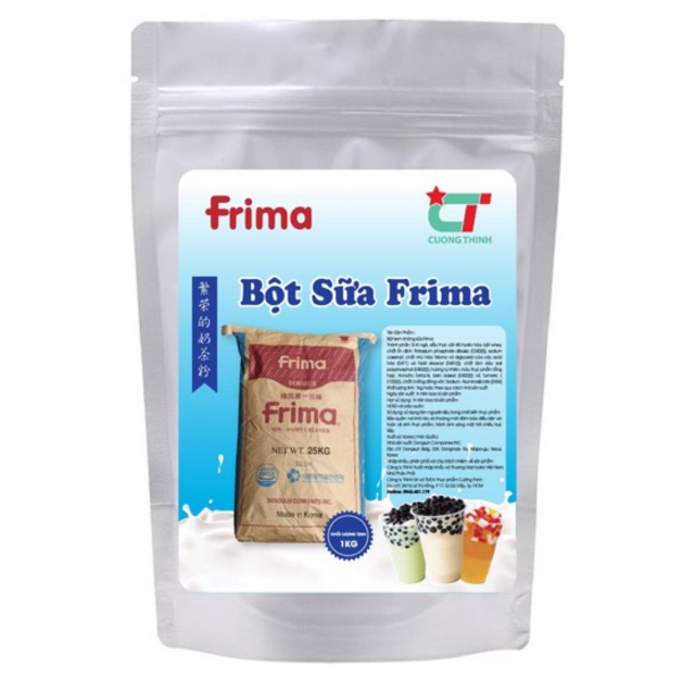 BỘT SỮA / BỘT KEM BÉO FRIMA (Hàn quốc) - bao chiết lẻ 1kg - dùng để pha trà sữa