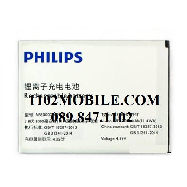 PIN PHILIP S398 AB2040AWMC ZIN HÃNG , cam kết uy tín chất lượng