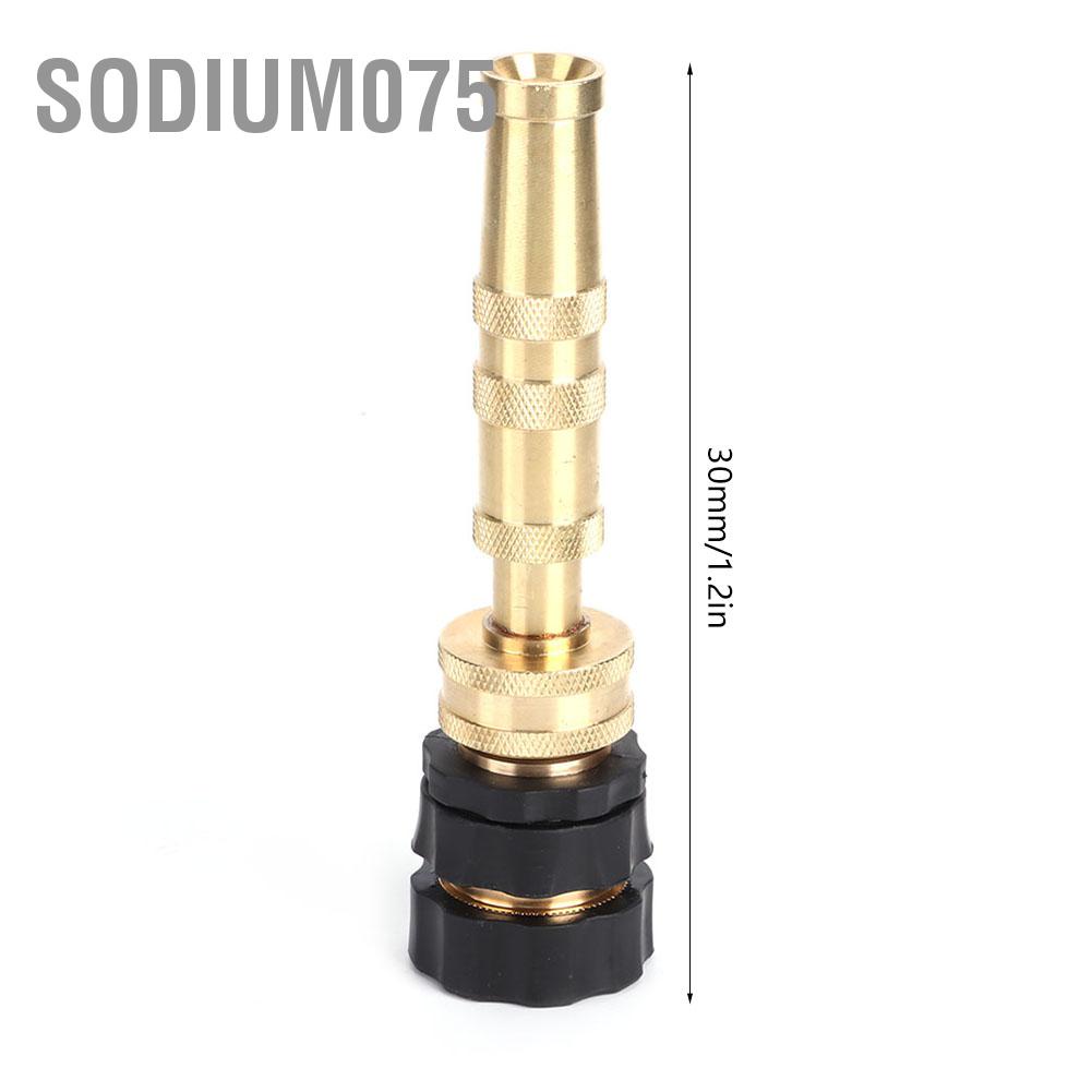 Sodium075 Brass Adjustable Hose Nozzle Water Nozzles for Garden Sprayer Accessories