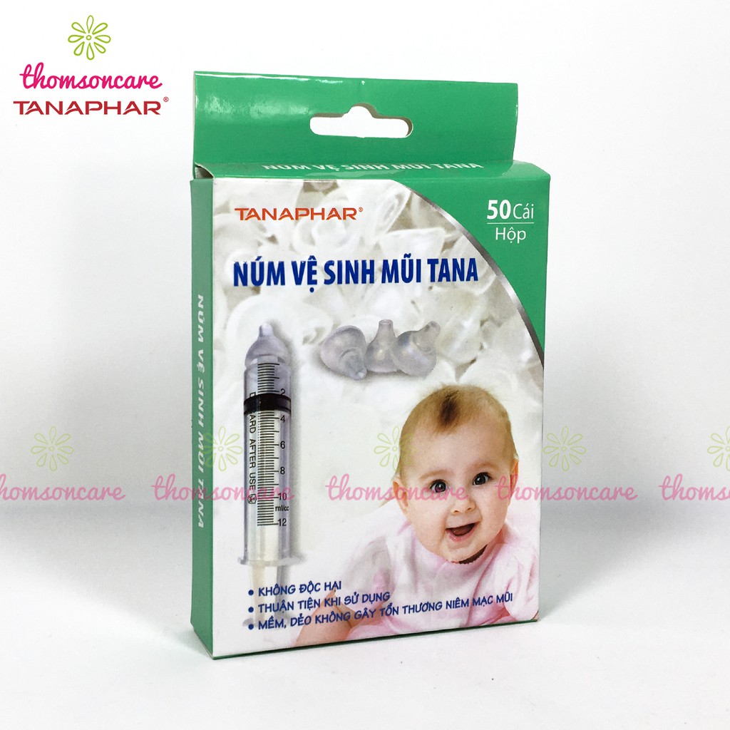 Núm Silicone Tana - rửa mũi cho bé và người lớn - gắn được vào bơm tiêm - Bán lẻ