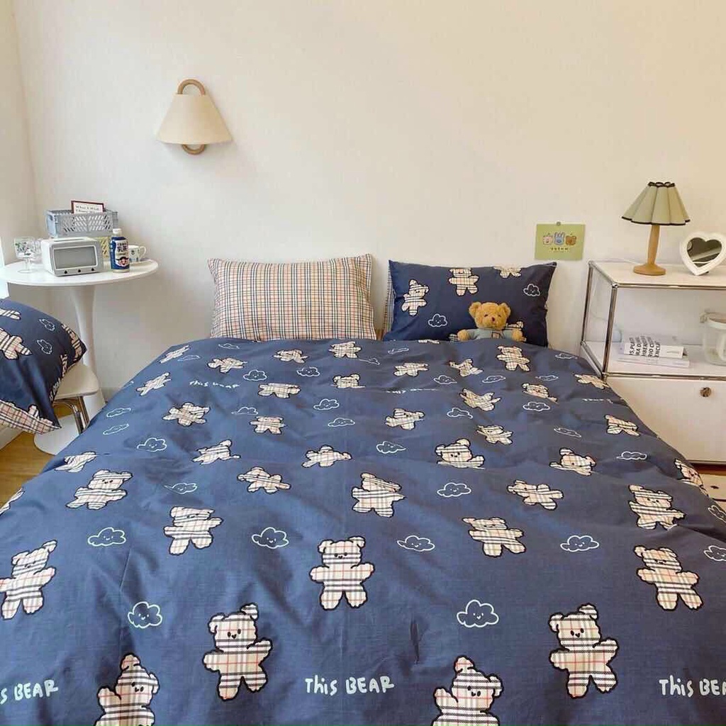 Ga Chống Thấm Cotton Hàn Quốc HIN BEDDING,Chất Liệu Vải Cotton Thoáng Khí Không Nóng Bí, Sột Soạt, Bảo Vệ Nệm