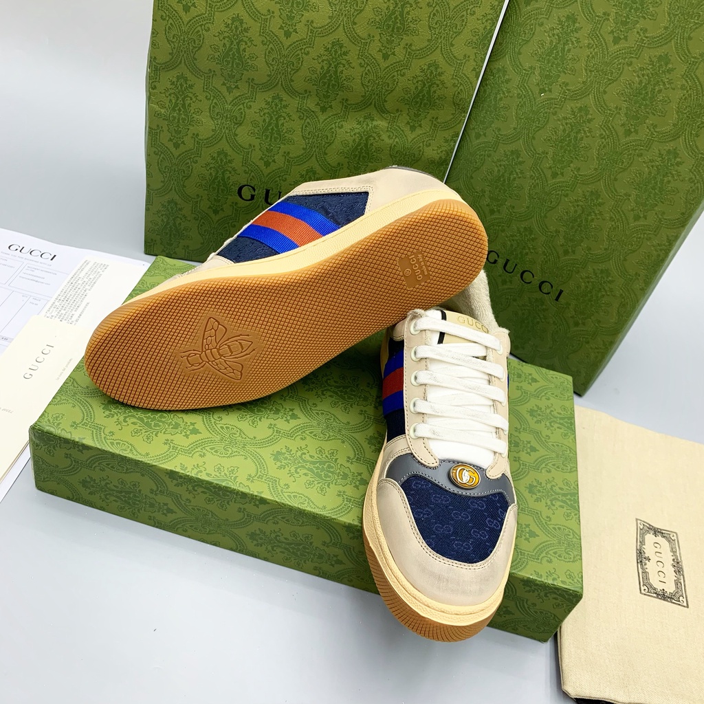 Giày thể thao ☀ FULL BOX BILL GIẤY GÓI ☀ Giày sneaker Gucci Sơn Tùng Like Authetic Da Lộn 11 On Web fullbox phụ kiện túi