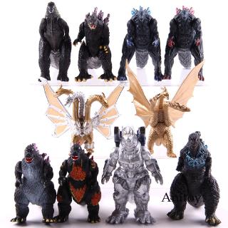 Set 10/8 mô hình quái vật Godzilla Mechagodzilla King Ghidorah cho trẻ em
