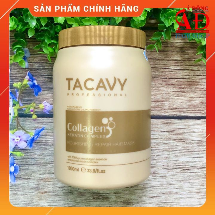 HẤP DẦU TACAVY COLLAGEN SIÊU MỀM MƯỢT PHỤC HỒI TÓC HƯ TỔN 1000ML