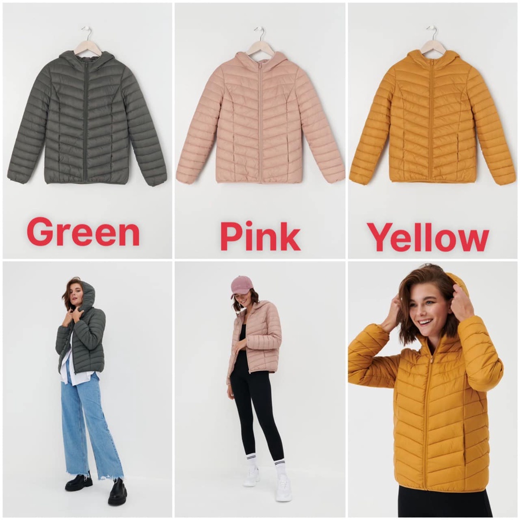 [CHỈ TRẢ ORDER] Áo phao Sinsay mua sale kèm túi đựng áo