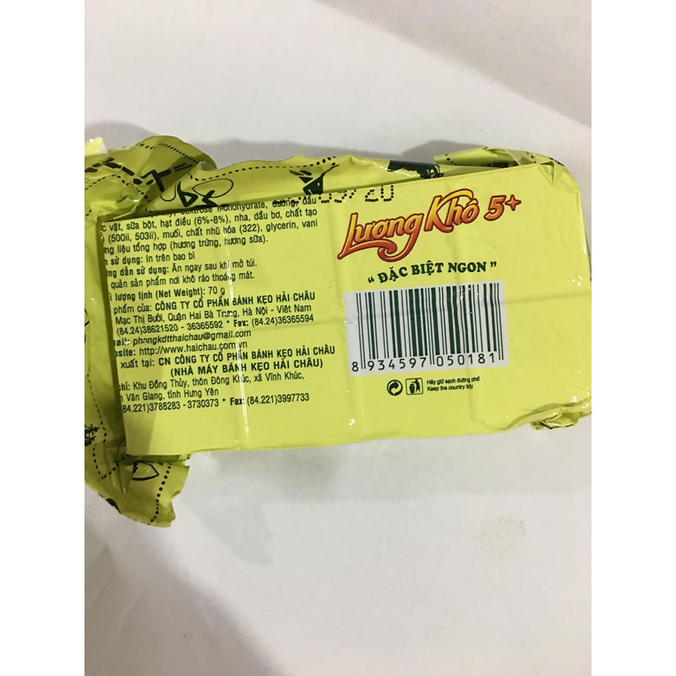 Lương khô 5+ Cao Cấp Hải Châu Lẻ 1 Phong 70g