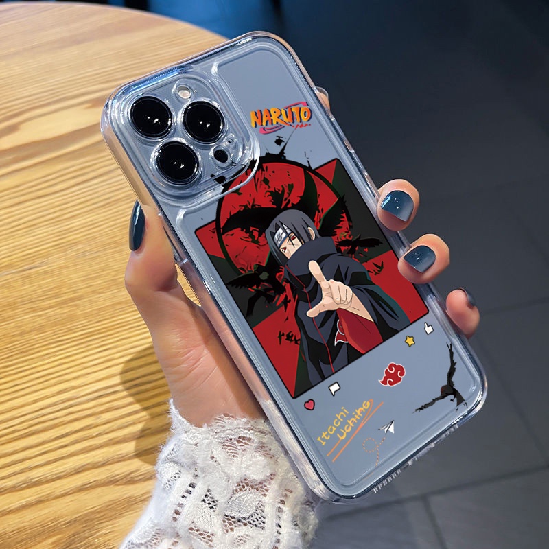 Ốp Điện Thoại TPU Gel Đệm Khí Chống Rơi Hình Uchiha Sasuke Naruto Samsung Galaxy A33 A53 A73 5G A32 A52 A72 A31 A51 A71 A23