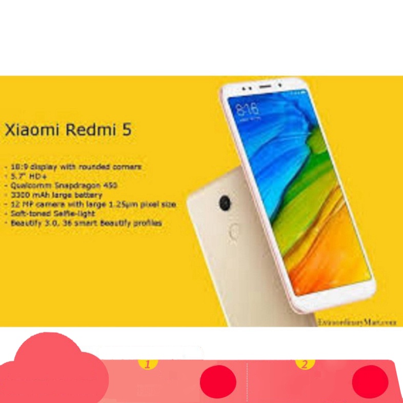 SỐC GIÁ điện thoại Xiaomi Redmi 5 2sim ram 3G/32G mới - Có TIẾNG VIỆT, chơi PUBG/Free Fire mượt SỐC GIÁ