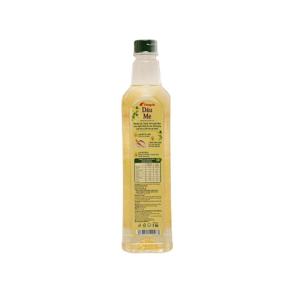 Dầu mè nguyên chất 100% Tường An chai 1 lít